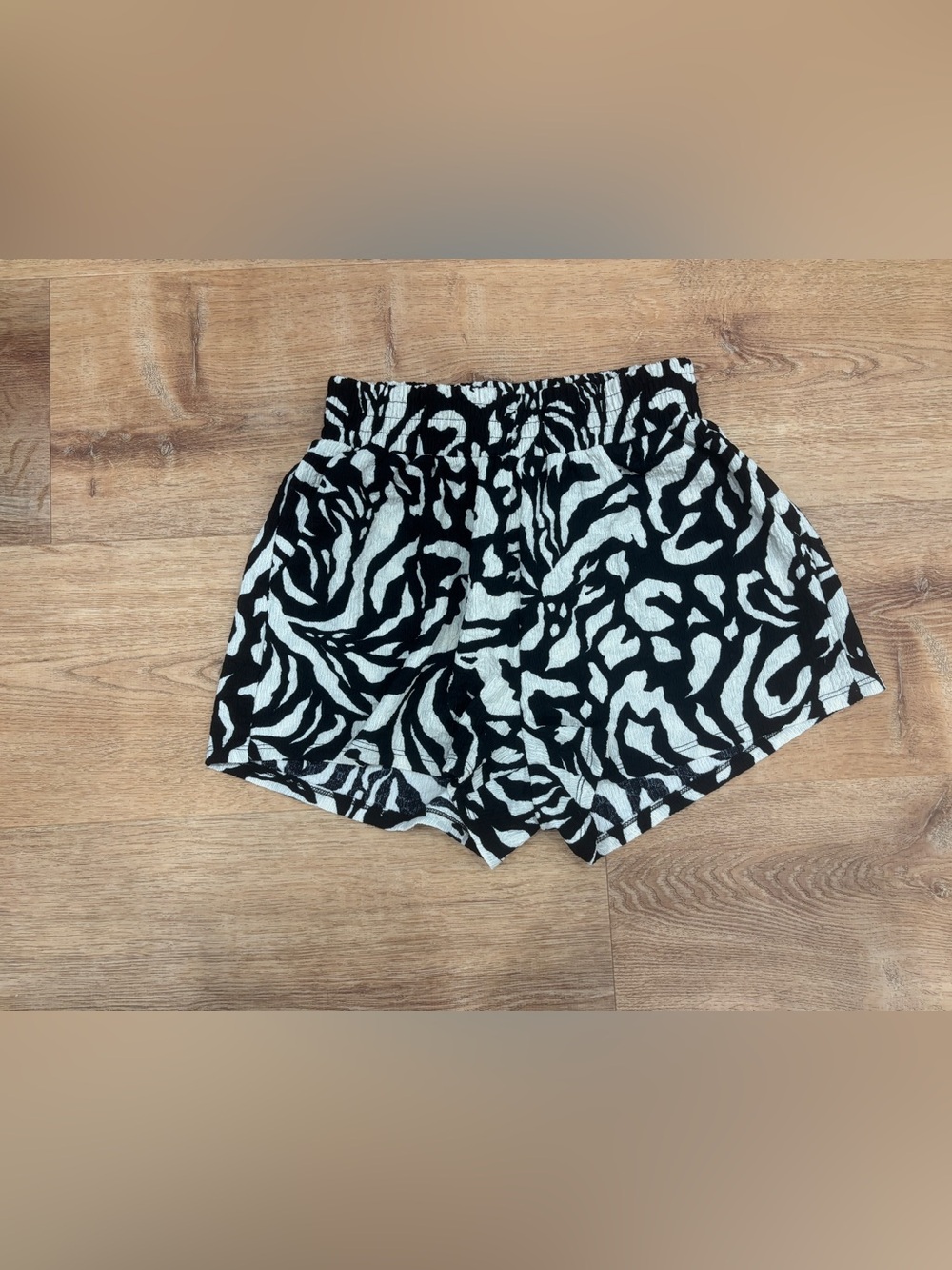 Primark Black & White Zebra Print Athletic Shorts